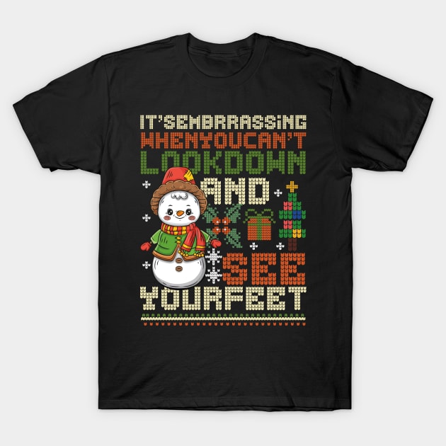 Snowman Christmas funny T-Shirt by maximus123